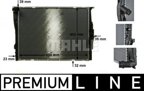 Радиатор 460 mm BMW MAHLE / KNECHT ="CR1090000P" (фото 1)