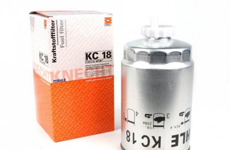 Фильтр топливный, 1.9/2.0/2.2/2.5/2.8D/TDI/HDi MAHLE / KNECHT KC 18 (фото 1)