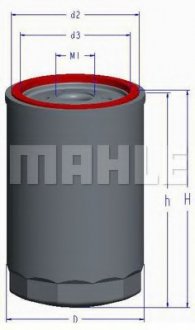 Фильтр масляный MAHLE / KNECHT OC 1