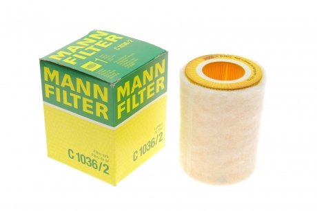 Фильтр воздушный, 0.6/0.7I (с паралоном) MANN C 1036/2 (фото 1)