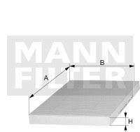 Фильтр салона MANN CUK36003