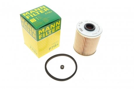 Фильтр топливный, 1.9-2.2-2.5dCi /TRAFIC 03- (H=87mm) MANN P 718 X (фото 1)