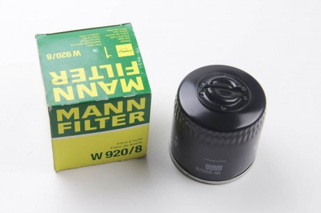 Фільтр оливний MANN W 920/8 (фото 1)