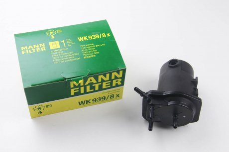 Фільтр паливний 1.5dCi Kangoo 01-08/Clio 01- (під датчик) MANN WK 939/8X (фото 1)