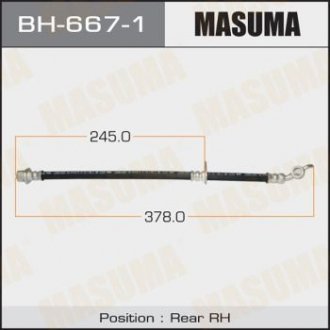 Шланг гальмівний MASUMA BH6671 (фото 1)
