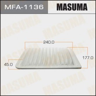 Фільтр повітряний MASUMA MFA1136 (фото 1)