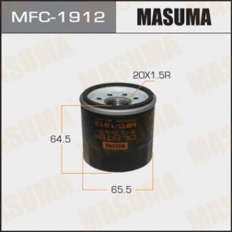 Фільтр масляний Mazda CX-30 (19), CX-5 (11), CX-9 (17-), 3, 6 (12-)/ Subaru Fore MASUMA MFC1912 (фото 1)