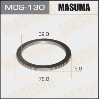 Кільце глушника (62x78x5) MASUMA MOS130 (фото 1)