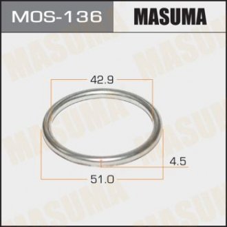 Кольцо глушителя (43x51.5x4.5) MASUMA MOS136