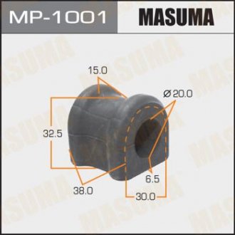 Втулка стабілізатора заднього Toyota Avensis (03-06) (Кратно 2 шт) MASUMA MP1001 (фото 1)