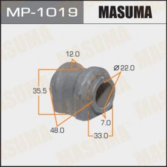 Втулка стабилизатора заднего Toyota RAV 4 (05-12) (Кратно 2 шт) MASUMA MP1019 (фото 1)