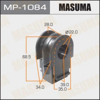 Втулка стабілізатора переднього Nissan Qashqai (15-), X-Trail (07-) (Кратно 2 шт) MASUMA MP1084 (фото 1)