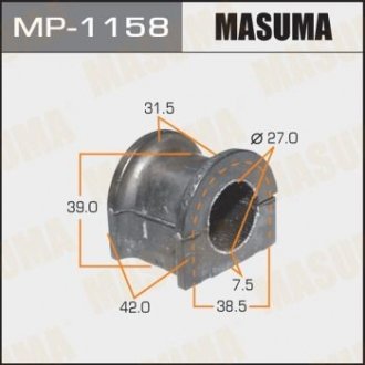 Втулка стабілізатора переднього Toyota Land Cruiser (-07) (Кратно 2 шт) MASUMA MP1158 (фото 1)