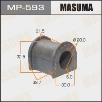 Втулка стабилизатора переднего Toyota (Кратно 2 шт) MASUMA MP593 (фото 1)