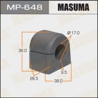 Втулка стабілізатора переднього Subaru Forester (-07) (Кратно 2 шт) MASUMA MP648