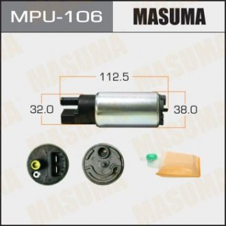 Бензонасос электрический (+сеточка) Mazda/ Mitsubishi/ Nissan/ Suzuki/ Toyota MASUMA MPU106 (фото 1)