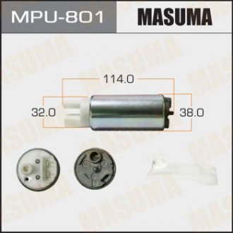 Бензонасос електричний (+сітка)) Mazda/ Mitsubishi/ Subaru MASUMA MPU801 (фото 1)
