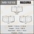 Колодки тормозные передн AN-303WK, NP1098 , P83009 (MS1219) MASUMA