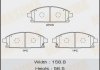 Колодка гальмівна передня Nissan X-Trail (00-07) (MS2389) MASUMA