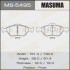 Колодки тормозные переднTOYOTA YARIS (10-16), MAZDA 2 (07-15), FORD FIESTA VI (09-14) MASUMA MS5495 (фото 1)