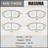 Колодка гальмівна передня Subaru Forester (12-), Impreza (08-14), Legacy (09-14) MASUMA MS7499 (фото 1)