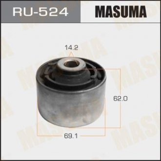 Сайлентблок заднього поздовжнього важеля Nissan Qashqai (06-13), X-Trail (07-) MASUMA RU524 (фото 1)