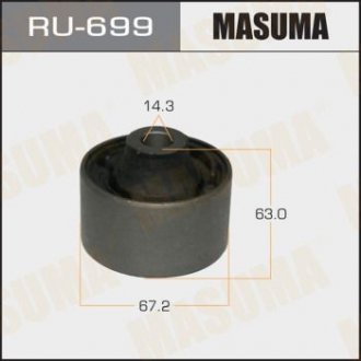 Сайлентблок переднього нижнього важеля передній Honda Civic (12-) MASUMA RU699 (фото 1)