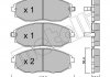 Комплект гальмівних колодок (дискових) Metelli 22-0845-0 (фото 1)