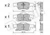 Комплект тормозных колодок Metelli 22-0928-0 (фото 1)