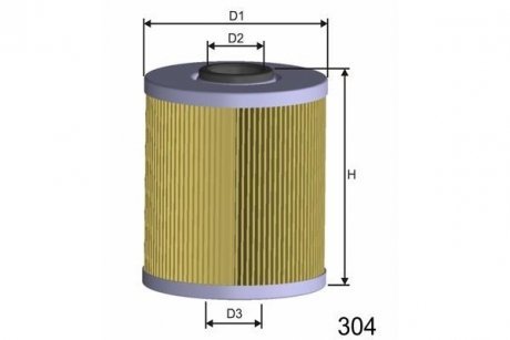 Фільтр паливний MISFAT F105 (фото 1)