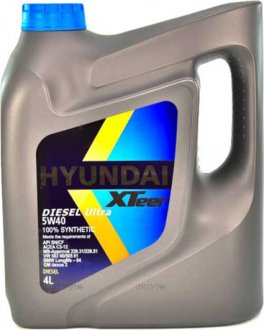 Олія моторна Hyundai / Kia XTeer Diesel Ultra 5W-40 (4 л) MOBIS 1041223