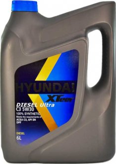 Олія моторна Hyundai / Kia XTeer Diesel Ultra C3 5W-30 (6 л) MOBIS 1061224