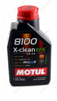 Масло моторное 8100 X-clean EFE 5W-30 (1 л) MOTUL 814001 (фото 1)