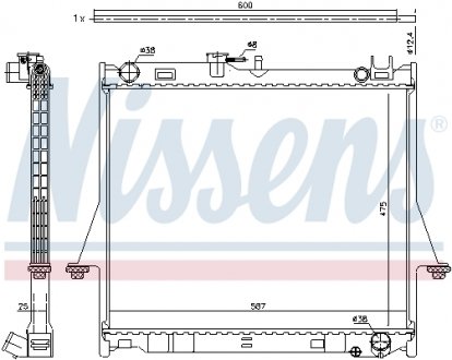 Радіатор NISSENS 60856