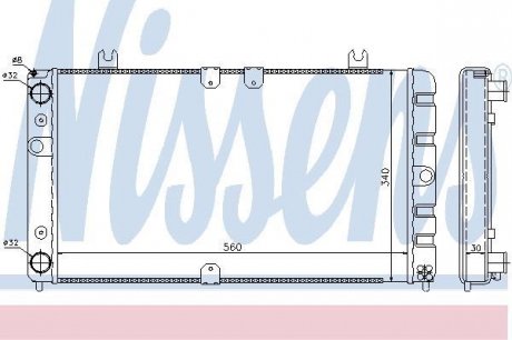 Радиатор охлаждения NISSENS 623554 (фото 1)
