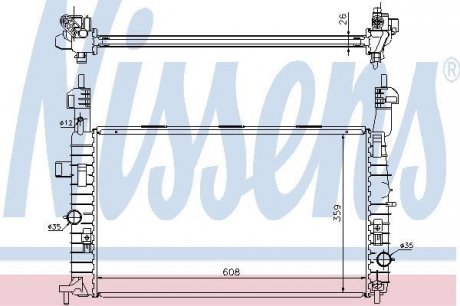 Радіатор NISSENS 63087A