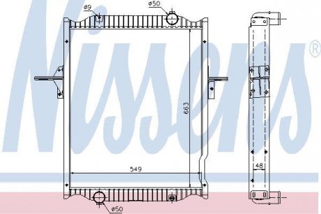 Радіатор системи охолодження NISSENS 63781A