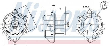 Вентилятор салону NISSENS 87804