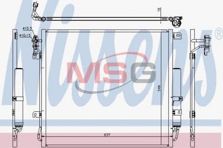 Радіатор кондиціонера First Fit NISSENS 940485