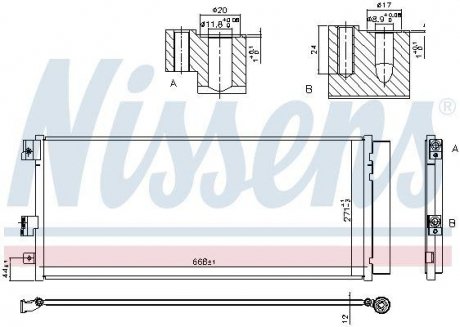 Радіатор кондиціонера NISSENS 940791