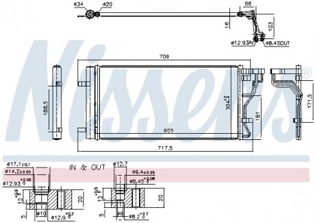 Радиатор кондиционера NISSENS 940831