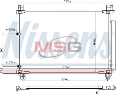 Радіатор кондиціонера NISSENS 941218