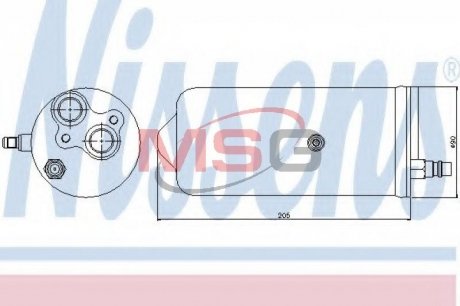 Осушувач кондиціонера NISSENS 95329 (фото 1)
