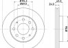 Диск гальмівний передній mitsubishi galant v, vi 1.8, 2.0 (96-) (nd3011k) nisshinbo