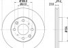 Диск гальмівний передній honda jazz 1.2, 1.3, 1.5 (02-08) (nd8022) nisshinbo