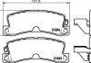 Колодки тормозные дисковые задние lexus es 3.0 (96-01) (np1011) nisshinbo