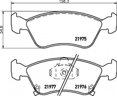 Колодки гальмівні дискові передні toyota avensis 1.6, 1.8 2.0 (97-03) NISSHINBO NP1050 (фото 1)