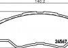 Колодки гальмівні дискові передні Toyota Hilux 2.5, 2.7, 3.0 (07-) (NP1055) NISSHINBO