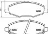 Колодки гальмівні дискові передні toyota hilux 2.5 (04-) (np1057) nisshinbo