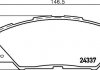 Колодки тормозные дисковые передние toyota rav-4 2.0, 2.2, 2.4 (05-) (np1058) nisshinbo